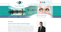 Desktop Screenshot of orlandoeyespecialists.com