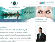 Tablet Screenshot of orlandoeyespecialists.com